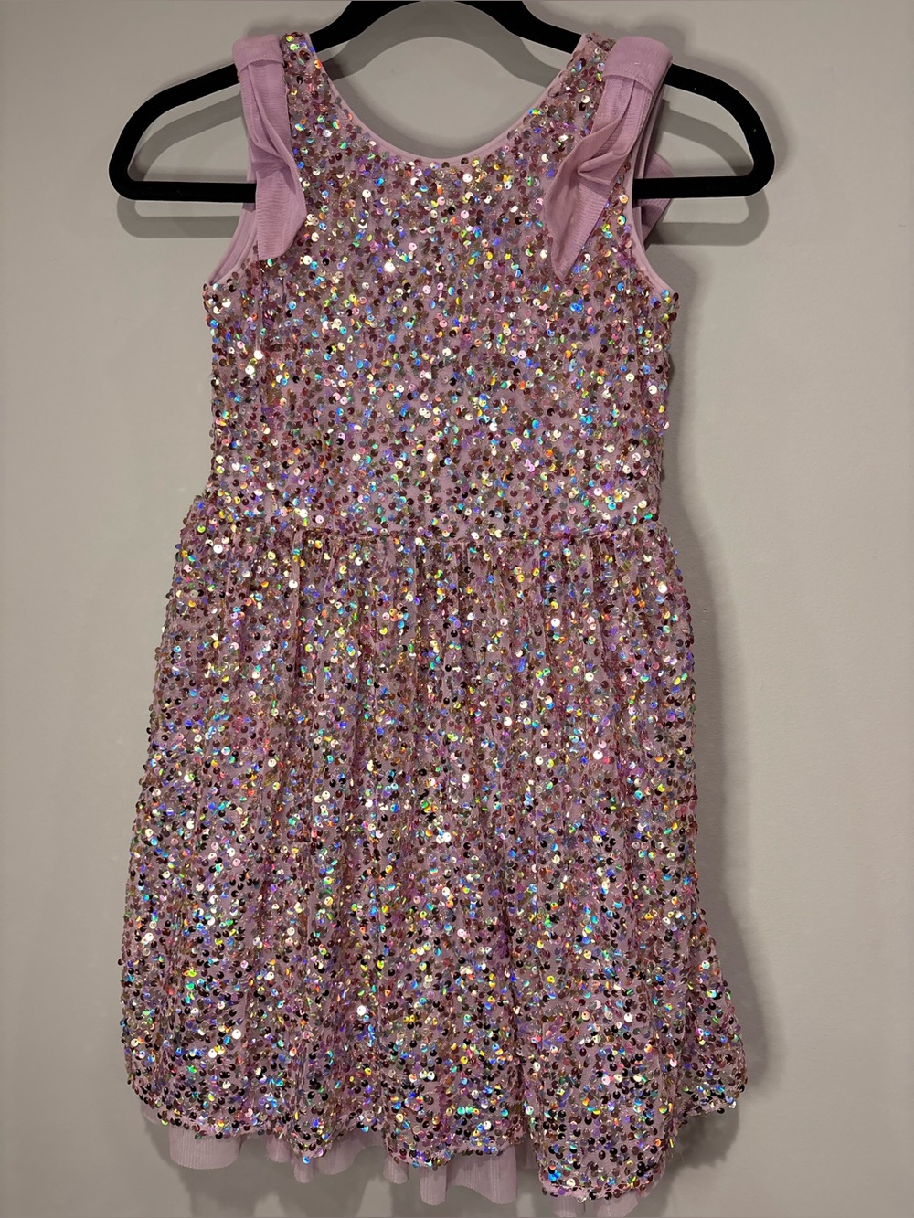 Girls' Sparkle Purple Sequin Dress